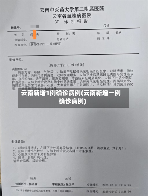 云南新增1例确诊病例(云南新增一例确诊病例)-第2张图片