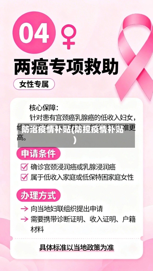 防治疫情补贴(防控疫情补贴)-第2张图片