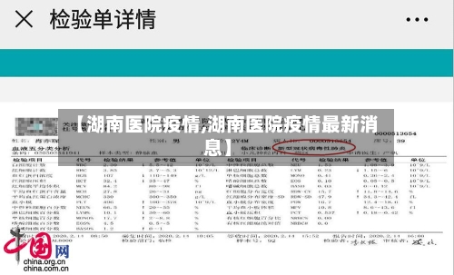 【湖南医院疫情,湖南医院疫情最新消息】