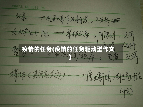 疫情的任务(疫情的任务驱动型作文)