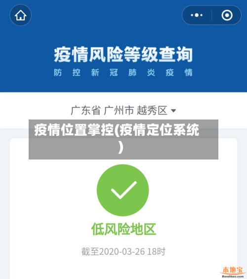疫情位置掌控(疫情定位系统)