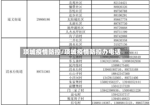 项城疫情防控/项城疫情防控办电话-第2张图片