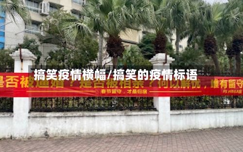 搞笑疫情横幅/搞笑的疫情标语-第3张图片